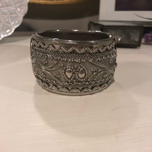 Silver bangle bracelet
